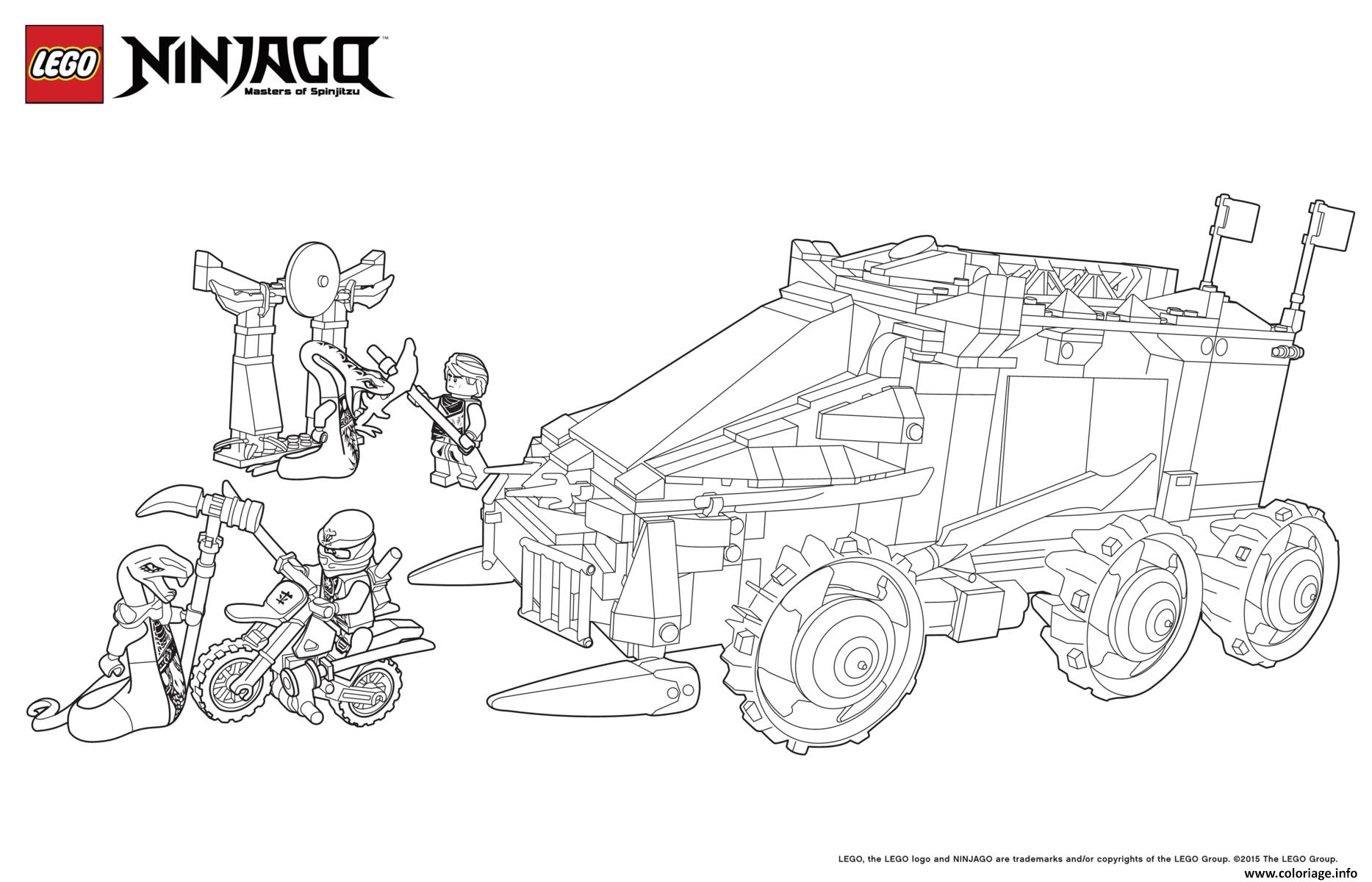 Dessin voiture tank moto ninjago  Coloriage Gratuit à Imprimer